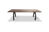 1252 Aqueous Walnut River Conference Table 120" x 40"