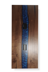 1252 Aqueous Walnut River Conference Table 120" x 40"