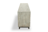 1239 Whitewash Oak Solid Face Credenza 60" x 24" D