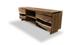 1238 Custom Walnut Credenza 114" x 24" D
