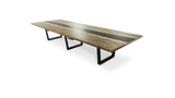 1195 Aqueous Ebonized Maple Conference Table 144" x 51"