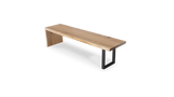 1200 White Oak Single Waterfall Bench 68" x 17"