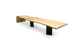 1207 Oak Live Edge Single Waterfall Table 168" x 40"