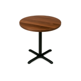 1004 Walnut Cafe Table with Cast Iron Base