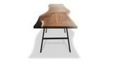 1246 Genesis Walnut Communal Table 156" x 44" & 60" x 44"