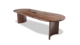 1223 Unity Walnut Racetrack Table 108" x 42"