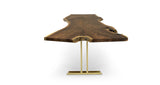 1039 Walnut Live Edge Table Table 132” x 42”