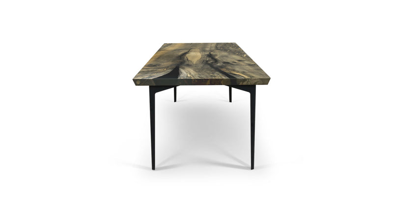 1118 Ebonized Maple Inverted Edge Table 84" x 36"