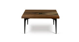 1086 Walnut Straight Edge Coffee Table 36" x 32"