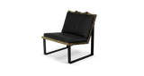 1178 Ebonized Maple Live Edge Lounge Chair