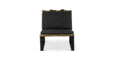 1178 Ebonized Maple Live Edge Lounge Chair