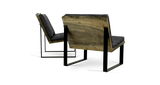 1178 Ebonized Maple Live Edge Lounge Chair