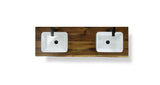 Live Edge Walnut Double Vessel Vanity