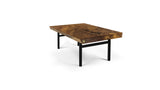1076 Walnut Inverted Edge Coffee Table 32” x 20”