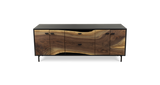 1110 Walnut Live Edge Solid Face Credenza 72" x 24"