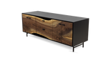 1110 Walnut Live Edge Solid Face Credenza 72" x 24"