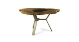 1145 Walnut Live Edge Round Table 50" D