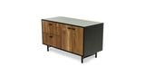 1104 Walnut Straight Edge Solid Face Credenza 48" x 24"