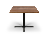 1004 Walnut Cafe Table with Cast Iron Base