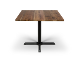 1004 Walnut Square Table with Cast Iron Base