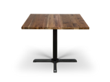 1004 Walnut Cafe Table with Cast Iron Base