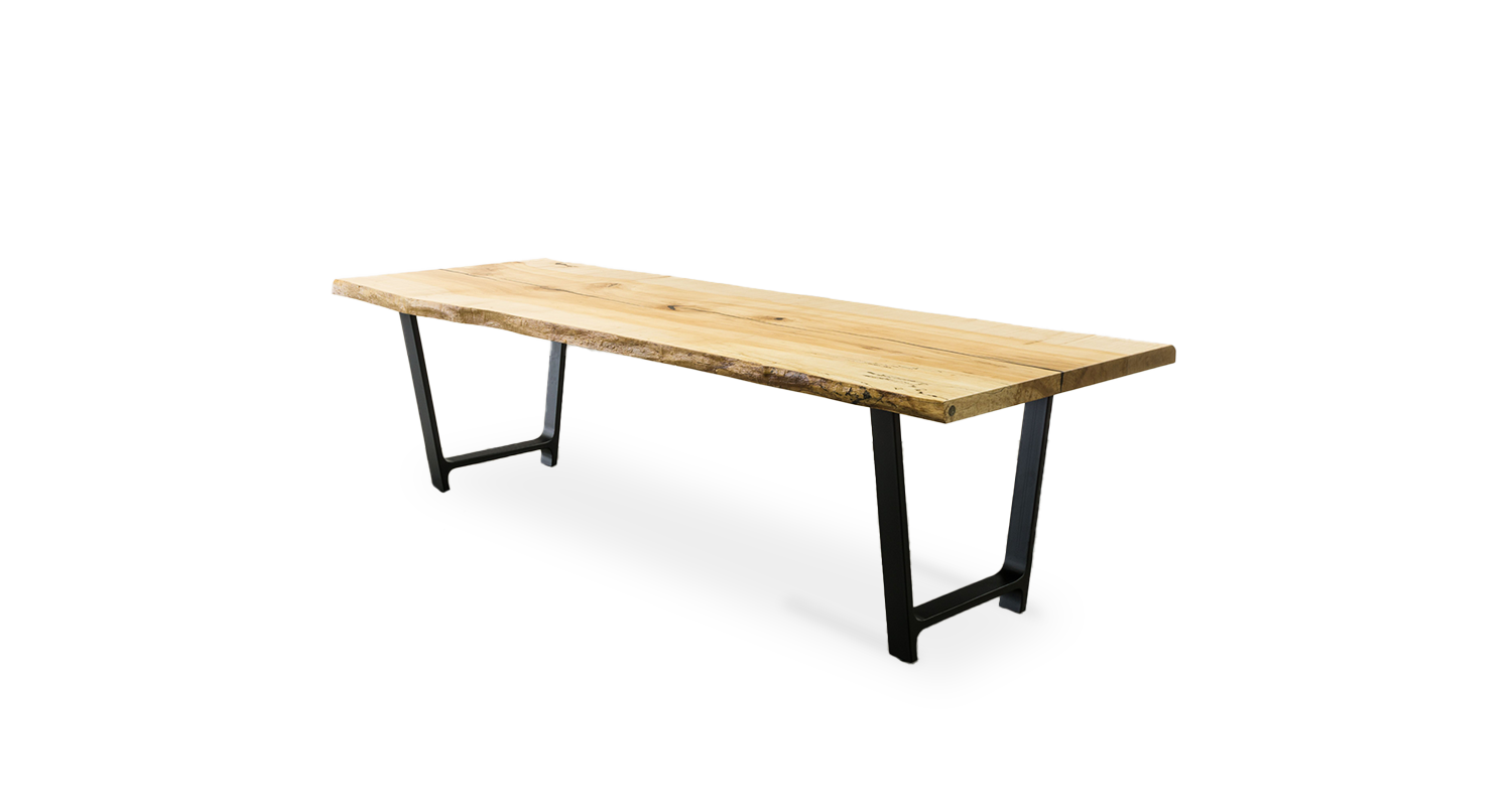 1142 Maple Live Edge Table 108" x 36" Created Hardwood