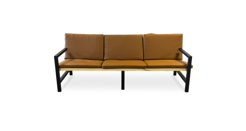 1159 Maple Live Edge Sofa with Cushions 84" x 32"