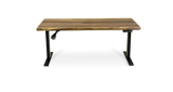 1116 Walnut Live Edge Height Adjustable Desk 60" x 30"