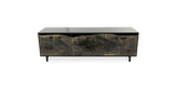 1103 Ebonized Maple Live Edge Solid Face Credenza 96" x 24"