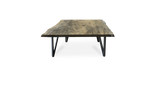 1084 Ebonized Maple Live Edge Coffee Table 36" x 36"