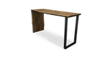 1055 Walnut Live Edge Single Waterfall Bar Table 80" x 25"