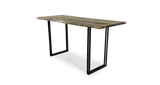 1047 Ebonized Maple Live Edge Counter Table 84" x 28"