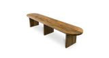 1132 Walnut Straight Edge Bench 96" x 20"