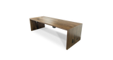 1019 Walnut Straight Edge Waterfall Table 96" x 36"