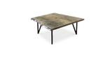 1084 Ebonized Maple Live Edge Coffee Table 36" x 36"