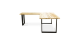 1115 Maple Straight Edge L-Desk 72" x 30", 42" x 24"