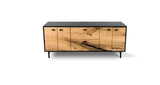 1108 Oak Straight Edge Solid Face Credenza 72" x 24"