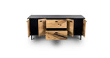 1108 Oak Straight Edge Solid Face Credenza 72" x 24"