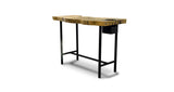 1045 Outdoor Catalpa Live Edge Table with Planter Box 58" x 26"