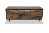 1275 Silver Grade Walnut Solid Face Credenza