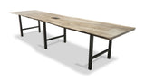 1243 Unity Ebonized Maple  Communal Table 144" x 36"