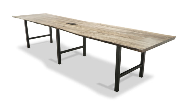 1243 Unity Ebonized Maple  Communal Table 144" x 36"