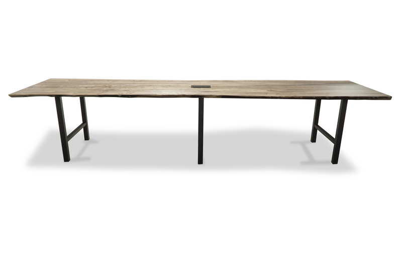 1243 Unity Ebonized Maple  Communal Table 144" x 36"