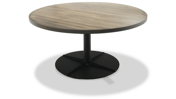 1251 Unity Stained Maple Communal Table 60" Diameter