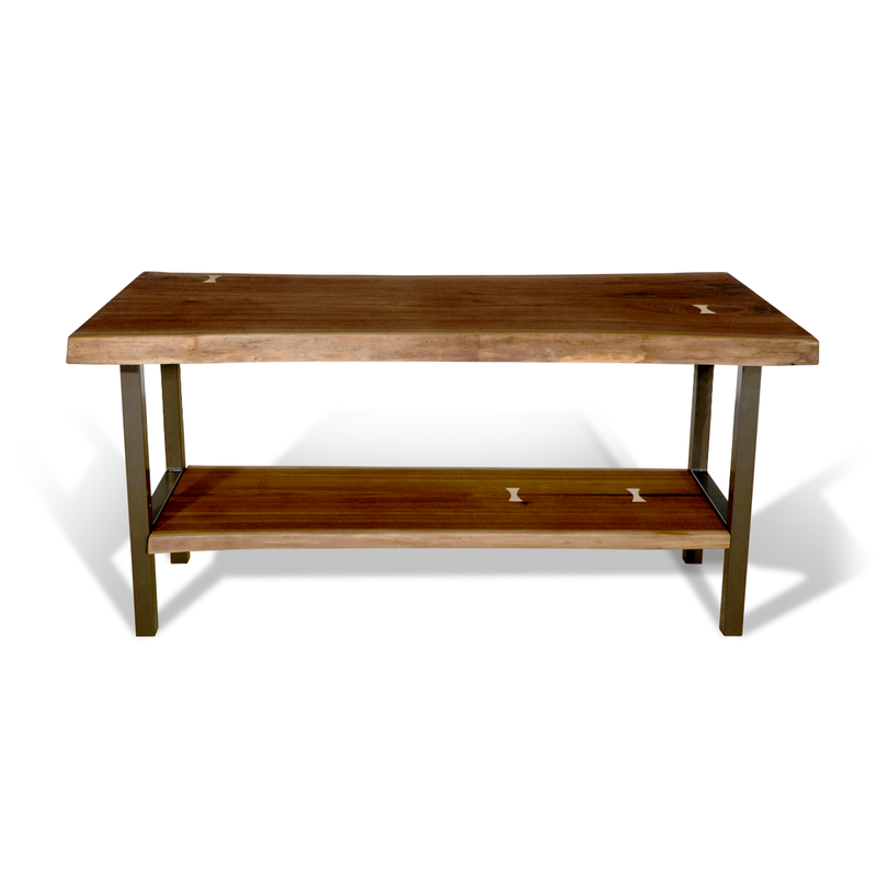 1221 Walnut Butcher Block Free Standing Island