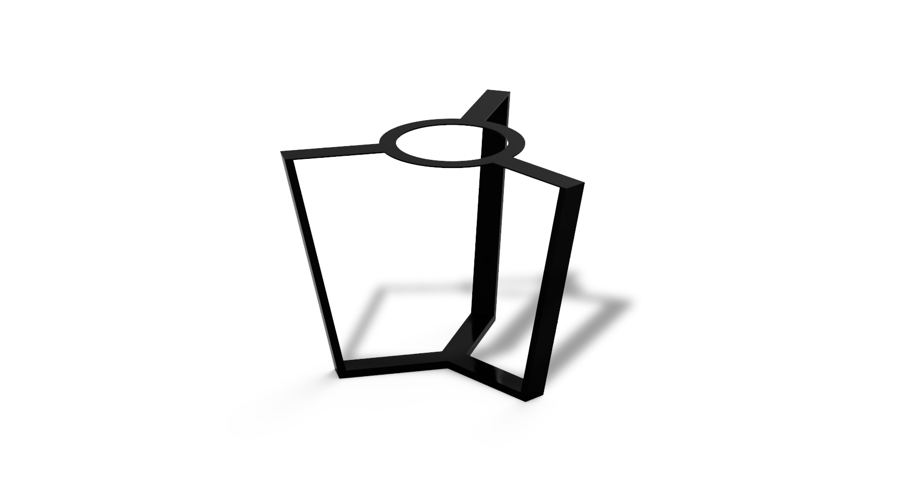 Commercial Flat Taper Pedestal Base Created Hardwood