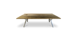 Ebonized Maple/Sycamore Open River Table 96" x 45"