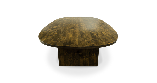 1186 Stained Maple Oval Conference Table 141" x 78"