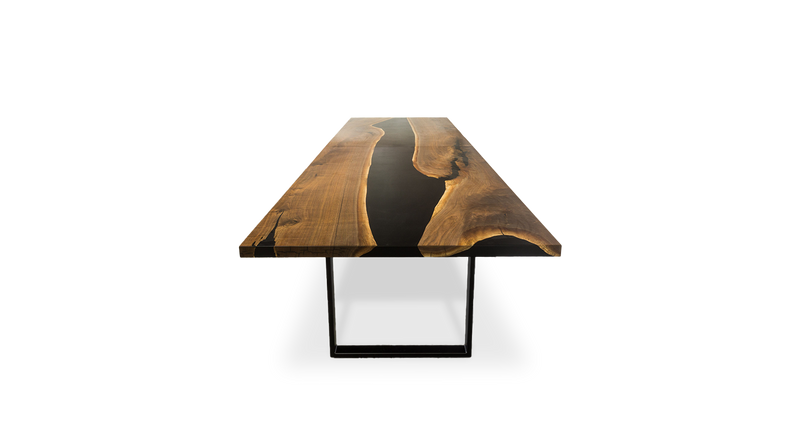 1193 Walnut Epoxy River Table 180" x 48"