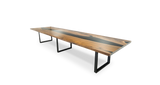 1193 Walnut Epoxy River Table 180" x 48"